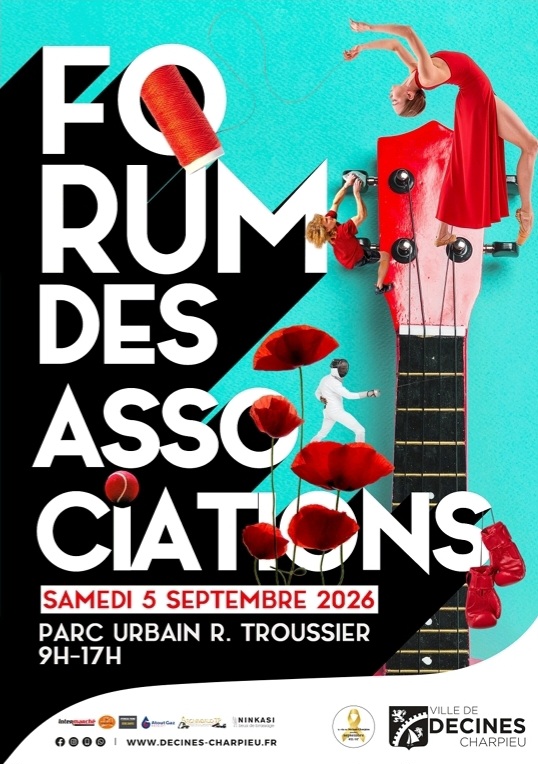 RDV au FORUM des associations le samedi 5 septembre 2026